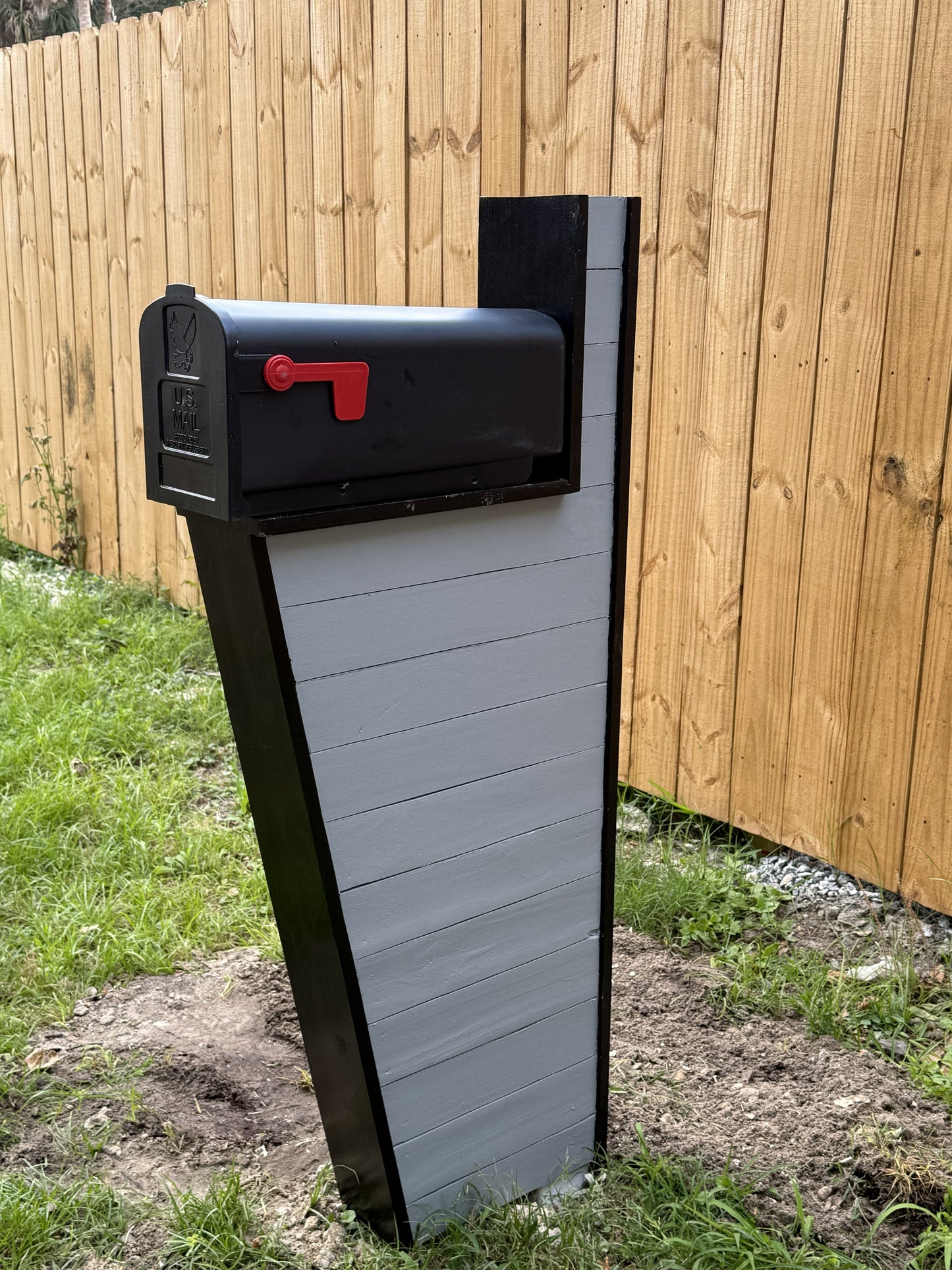 Wood Plank Handcrafted Mailbox